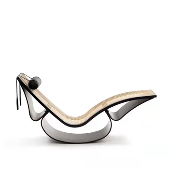 Обичай уличен стол Оскар Нимейера от алуминиева сплав с възможност за сгъване на облегалката ратанови легло Nordic designer custom