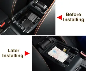 За Subaru XV 2012-2016 Централната конзола на колата, подлакътник, кутия за съхранение, Органайзер, тава
