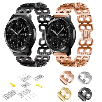 Каишка от неръждаема стомана за Samsung Galaxy watch 3 45 mm/46 мм каишка Gear S3 Frontier 46 22 мм гривна Huawei watch GT/2 /2e/pro каишка