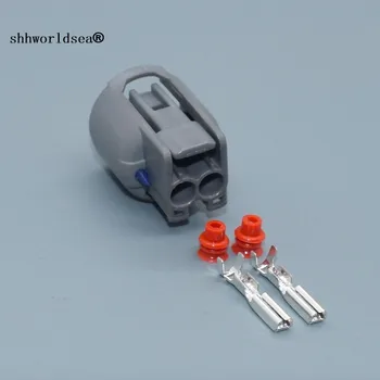 Shhworldsea 2pin автоматично теглене на кабели, включете щепсела на електрическия кабел, водоустойчив конектор 7223-8522-40