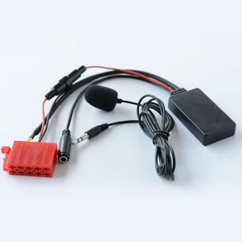 Кабел аудиоадаптера с Дължина 27 см, кабел 5-12 В, Безжичен Carplay с микрофон, Аксесоари за автомобилна електроника, Трайни