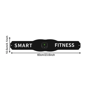Треньор-миостимулятор Smart Fitness за тренировка на коремната кухина Електрически етикети Колан за отслабване за отслабване Унисекс