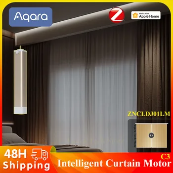 Aqara Electric Intelligent Curtain Motor C3 Zigbee Connect Приложението за Гласов контрол Apple Homekit Дистанционно Управление Сверхшумным двигател с мощност от 26 db