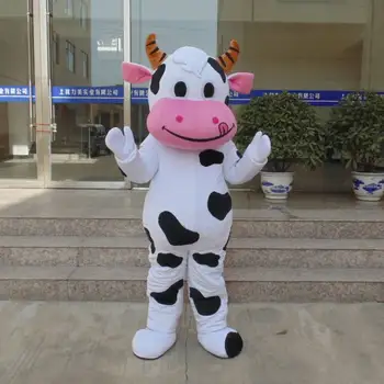 Cosplay Млечна крава Дойные крави Cartoony герой талисман Костюм Рекламни церемония на Карнавалните костюми, Парти Карнавал на животните подпори