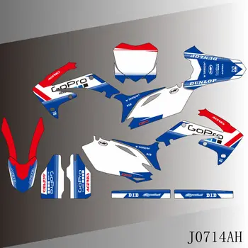 За Honda CRF450 R 2009 2010 2011 2012 CRF250 R 2010 2011 2012 2013 Графични етикети на фона на мотоциклет