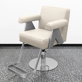 Красотата на Луксозни фризьорски столове Лекота оборудване Регулируеми фризьорски стол Маркова търговски мебели Silla Barberia RR50BC