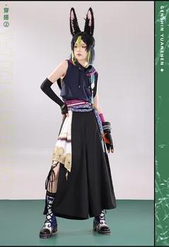Genshin Impact Горски служител Тигнари Cosplay костюм Игри костюм Модни униформи-Облекла за партита за Хелоуин
