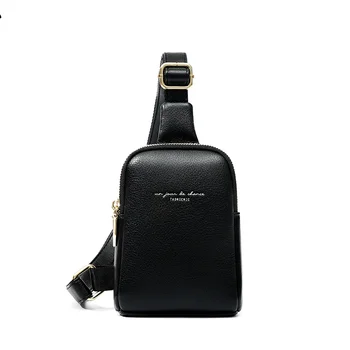 Спортна диагонално опаковка Дамска чанта в стил хип-хоп, поясная чанта-банан, мини чанта през рамо, женски скута чанти от изкуствена кожа, джоб за портфейл