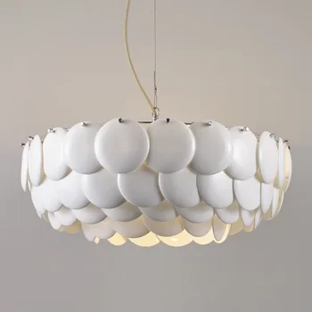 Окачен лампа от луксозна керамика Модерна подвесная лампа за хранене Подвесное украса на хола Полилей Осветление