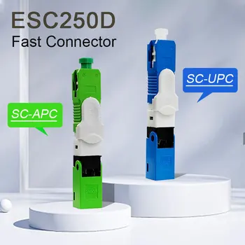 ESC250D FTTH SC APC UPC Оптични влакна бърз конектор 50/100 Оптичен Бърз Конектор Вграден ESC250D Безплатна Доставка