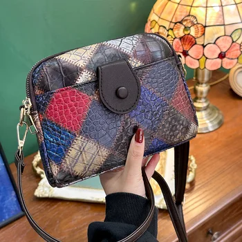 Дамска чанта, реколтата, портмонета и чанти, модни дизайнерска чанта през рамо, качествена дамска чанта за през рамо в ретро стил, универсална ретро опаковка