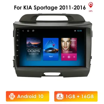 Нов 9-Инчов Android10 2Din Автомобилен Мултимедиен GPS Навигатор За KIA Sportage 2011-2016 DSP SWC Bluetooth Сензорен Екран Стерео Радио BT