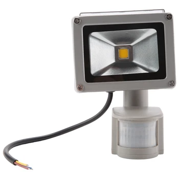 Топло бял led прожектор Прожекторный прожектор с led подсветка и датчик за движение PIR (10 W)