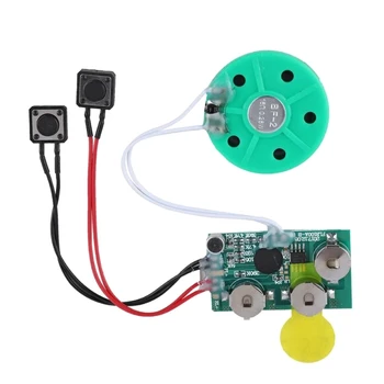 Бутон батерия за запис на глас Поздравителна картичка Чип-модул за играчки за Подарък карта DIY