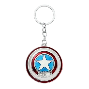 Супергерой Капитан Америка Щит, халки за ключове, аксесоари за подарък, ключодържател за кола Chaveiro, Спомен за феновете на бижута