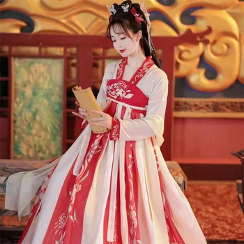 Женствена рокля Hanfu, коварен Hanfu, в древнекитайском стил, Лятна рокля, Новост за студентки