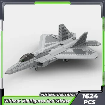 Moc Строителни Тухли Военен Изтребител Модел 1:35 И F-22 Raptor Технология Модулни единици, Подаръци, Коледни Играчки си САМ 
