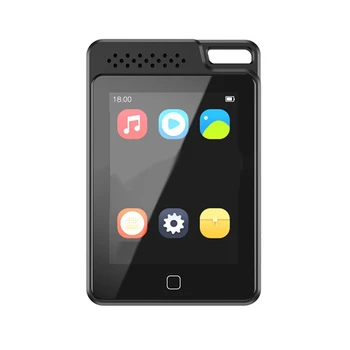 Bluetooth 5.0 MP3-плейър със сензорен екран, многофункционален MP4 видео плеър, музикален плеър с FM/ електронна книга/ запис 16G