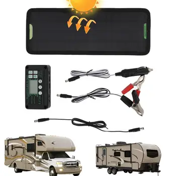 Слънчево Зарядно Устройство за Преносим Гъвкав Комплект Слънчеви Панели 12V USB Зареждане на Слънчева Платка С Контролер Yacht RV BatteryCharger