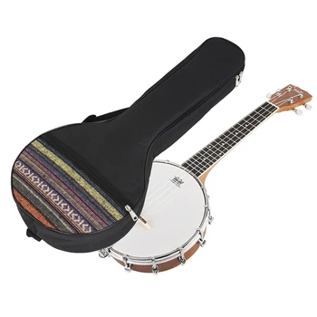 25 инча 4-Струнен Чанта за Банджо, Етническа ukulele, Чанта-Тоут за своята практика, Памук Раница, Аксесоари За Музикални Инструменти